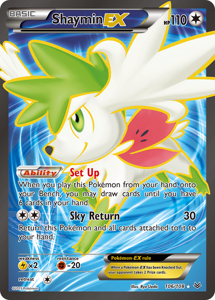 Pokemon | Shaymin EX (106/108) [XY: Roaring Skies] | The Nerd Merchant