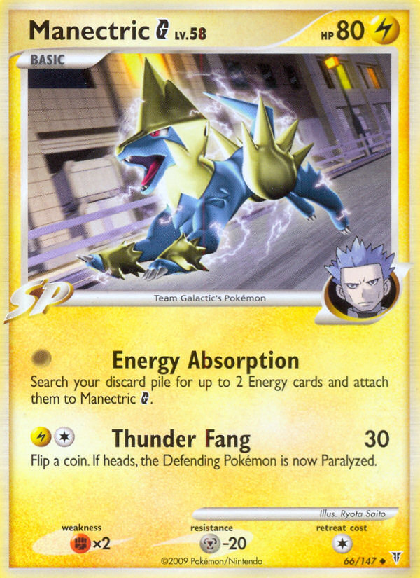 Pokemon | Manectric G (66/147) [Platinum: Supreme Victors] | The Nerd Merchant
