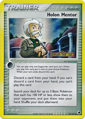 Pokemon | Holon Mentor (75/101) (Stamped) [EX: Dragon Frontiers] | The Nerd Merchant