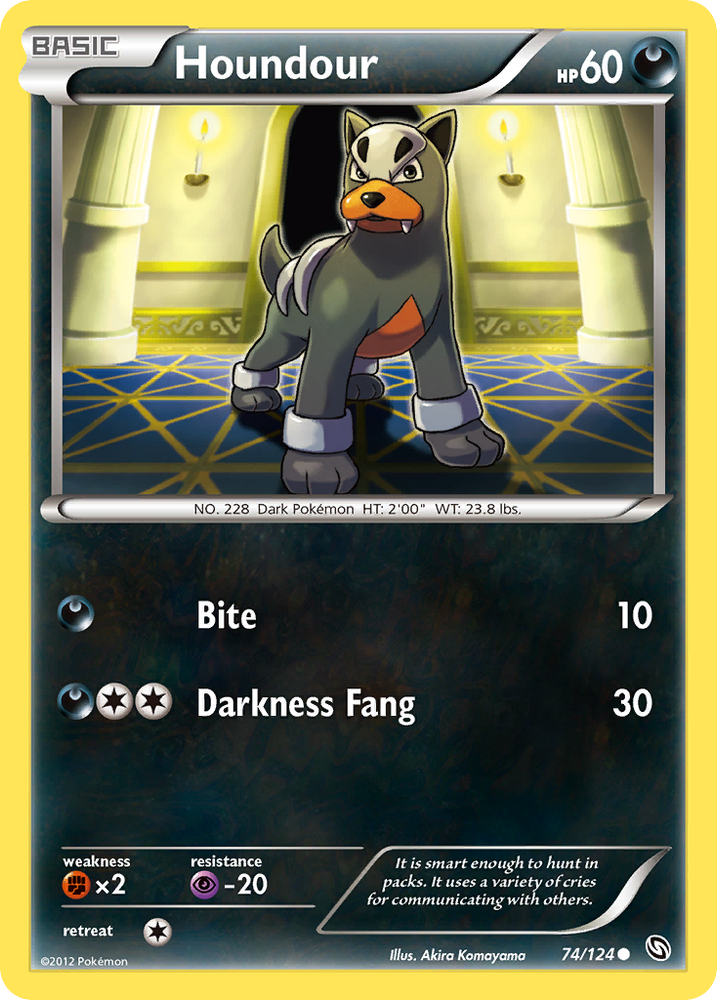 Pokemon | Houndour (74/124) [Black & White: Dragons Exalted] | The Nerd Merchant