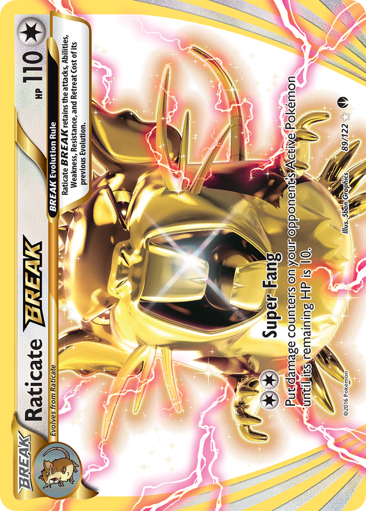 Pokemon | Raticate BREAK (89/122) [XY: BREAKpoint] | The Nerd Merchant
