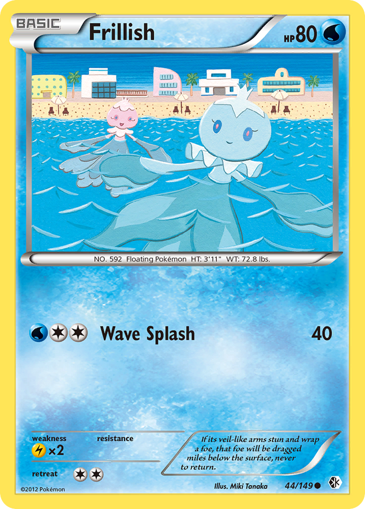Pokemon | Frillish (44/149) [Black & White: Boundaries Crossed] | The Nerd Merchant