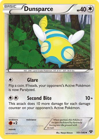 Pokemon | Dunsparce (101/146) [XY: Base Set] | The Nerd Merchant