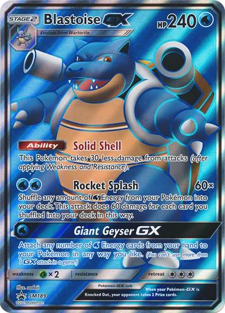 Pokemon | Blastoise GX (SM189) (Jumbo Card) [Sun & Moon: Black Star Promos] | The Nerd Merchant
