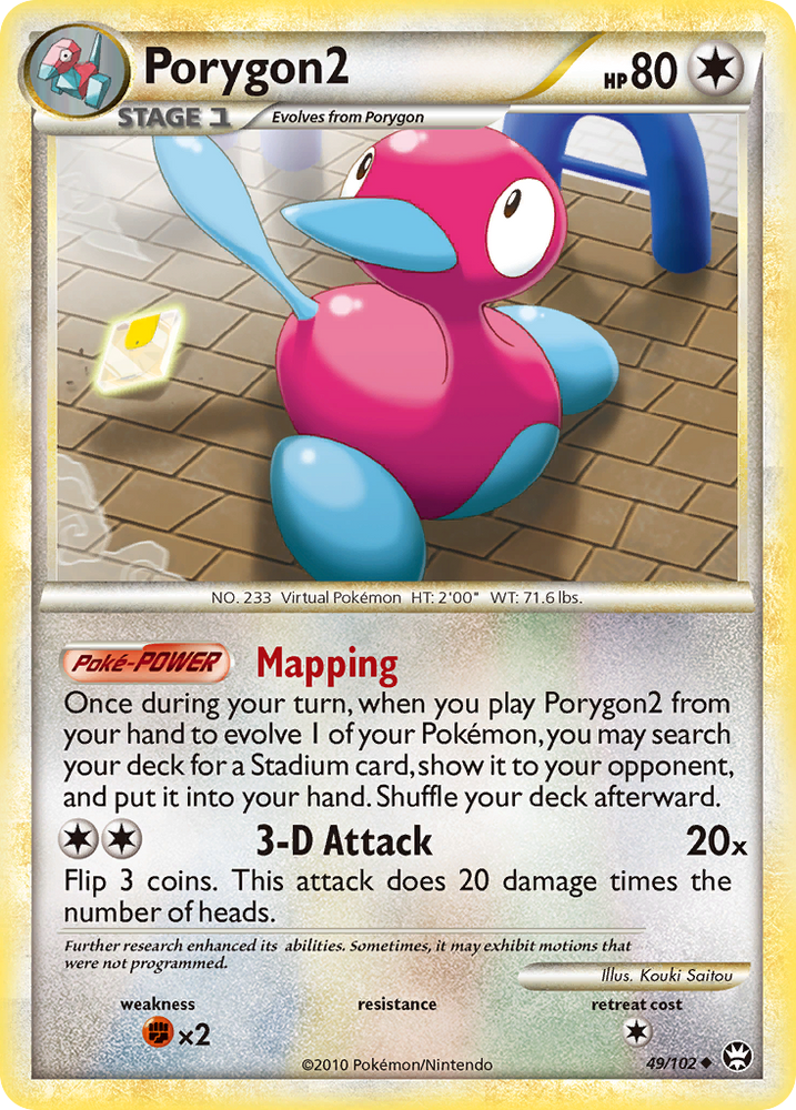 Pokemon | Porygon2 (49/102) [HeartGold & SoulSilver: Triumphant] | The Nerd Merchant