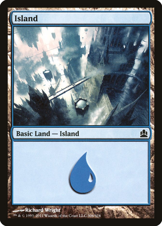 Magic | Island (306) [Commander 2011] | The Nerd Merchant