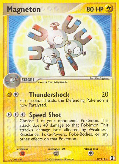 Pokemon | Magneton (27/112) [EX: FireRed & LeafGreen] | The Nerd Merchant