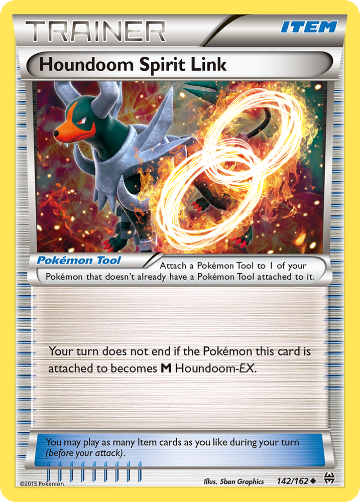 Pokemon | Houndoom Spirit Link (142/162) [XY: BREAKthrough] | The Nerd Merchant