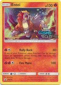 Pokemon | Entei (SM219) (Staff Prerelease Promo) [Sun & Moon: Black Star Promos] | The Nerd Merchant