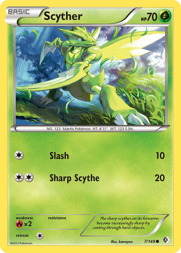Pokemon | Scyther (7/149) [Black & White: Boundaries Crossed] | The Nerd Merchant