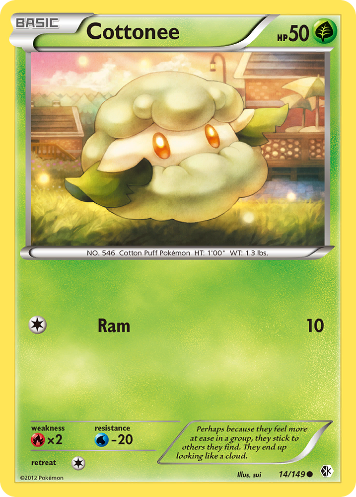 Pokemon | Cottonee (14/149) [Black & White: Boundaries Crossed] | The Nerd Merchant
