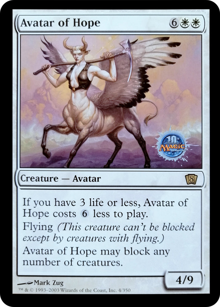 Magic | Avatar of Hope (Oversized) (Grand Prix Bangkok 2003) [Eighth Edition] | The Nerd Merchant