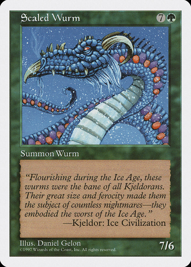 Magic | Scaled Wurm [Fifth Edition] | The Nerd Merchant