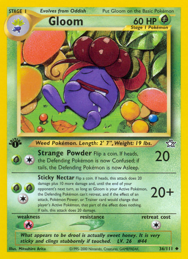 Pokemon | Gloom (36/111) [Neo Genesis 1st Edition] | The Nerd Merchant