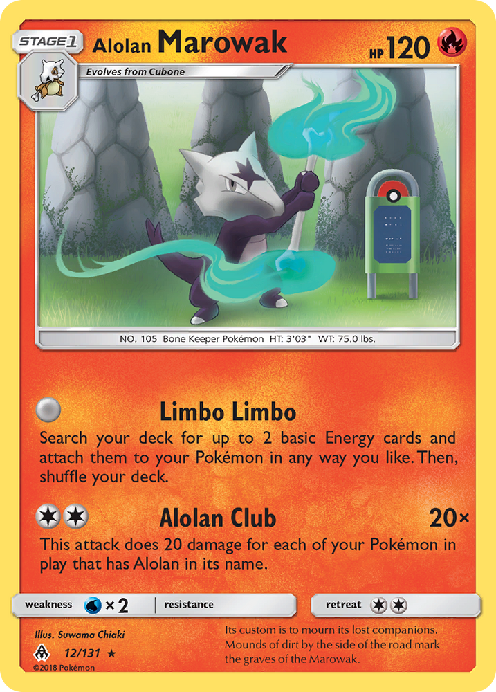 Pokemon | Alolan Marowak (12/131) [Sun & Moon: Forbidden Light] | The Nerd Merchant