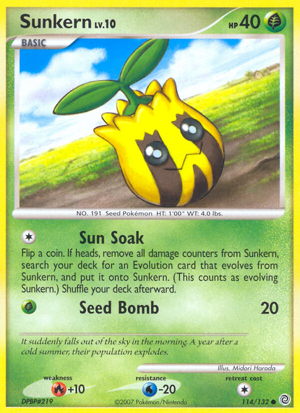 Pokemon | Sunkern (114/132) [Diamond & Pearl: Secret Wonders] | The Nerd Merchant