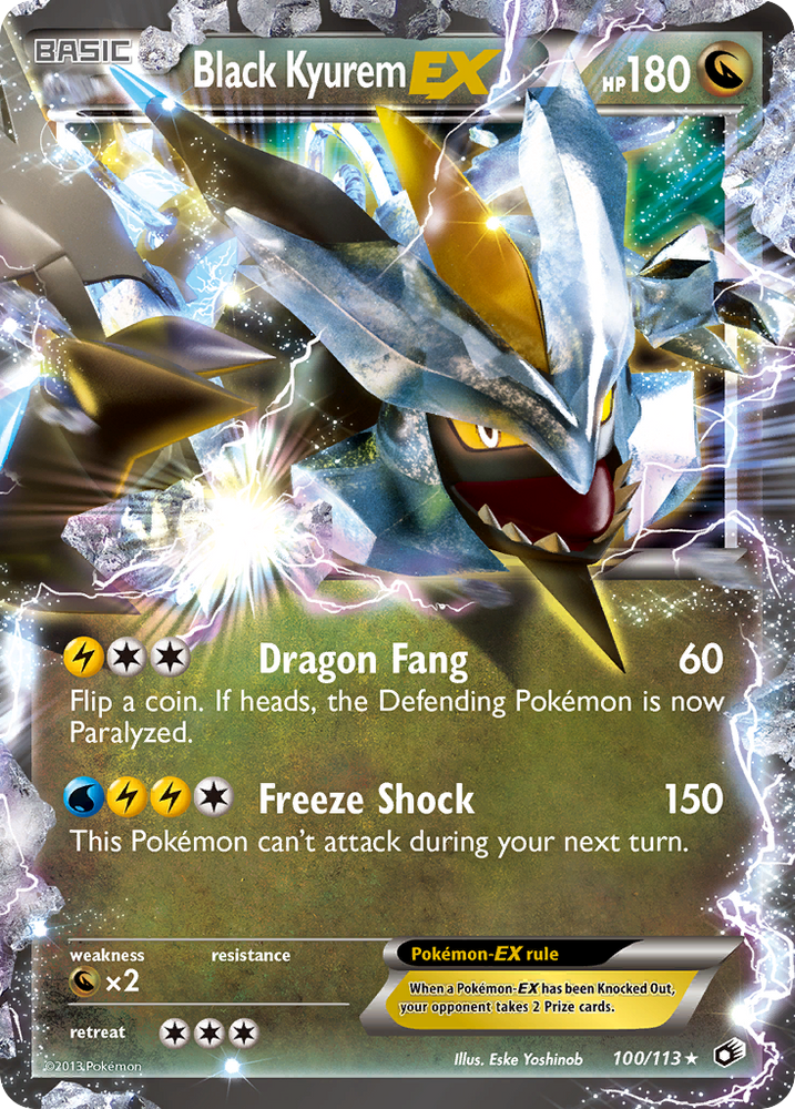 Pokemon | Black Kyurem EX (100/113) [Black & White: Legendary Treasures] | The Nerd Merchant