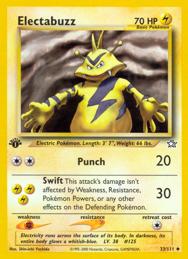 Pokemon | Electabuzz (33/111) [Neo Genesis 1st Edition] | The Nerd Merchant