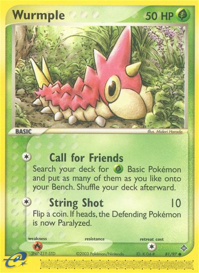 Pokemon | Wurmple (81/97) [EX: Dragon] | The Nerd Merchant