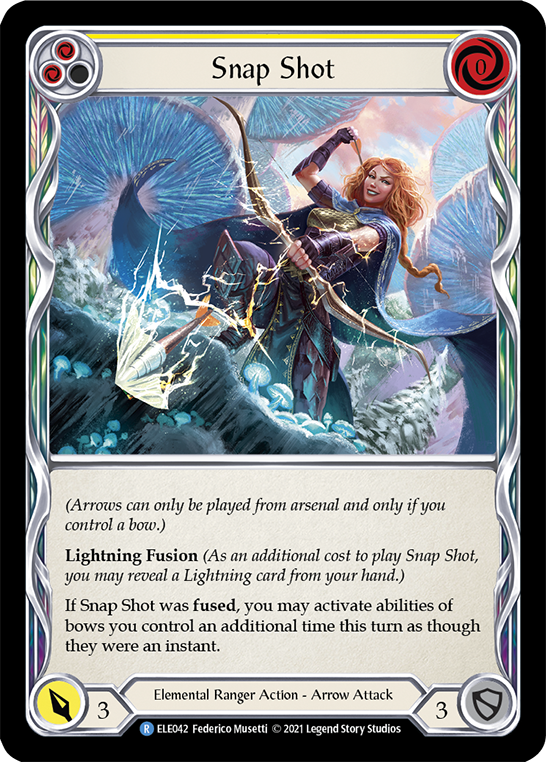 Flesh and Blood TCG | Snap Shot (Yellow) [ELE042] (Tales of Aria)  1st Edition Rainbow Foil | The Nerd Merchant