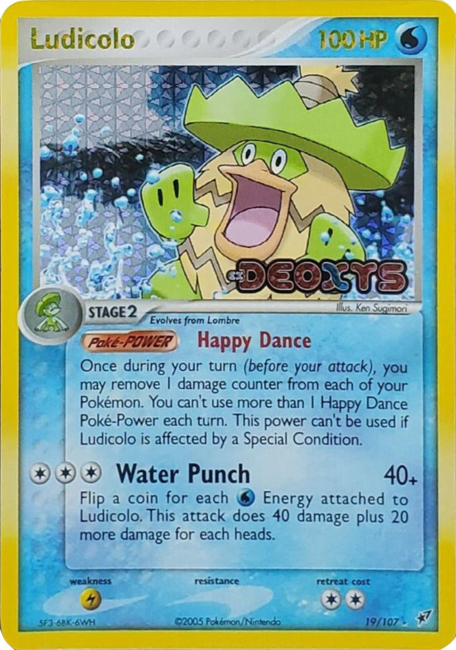 Pokemon | Ludicolo (19/107) (Stamped) [EX: Deoxys] | The Nerd Merchant