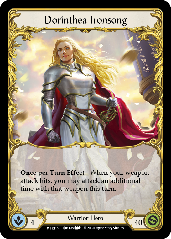 Flesh and Blood TCG | Dorinthea Ironsong [WTR113-T] (Welcome to Rathe)  Alpha Print Normal | The Nerd Merchant