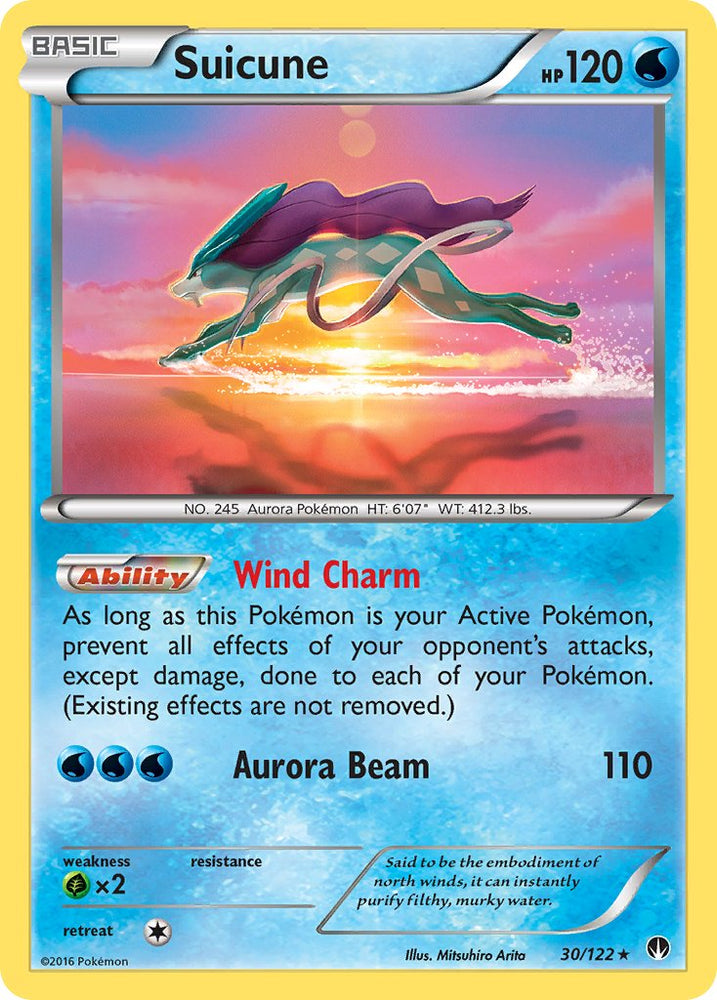 Pokemon | Suicune (30/122) (Cosmos Holo) (Blister Exclusive) [XY: BREAKpoint] | The Nerd Merchant