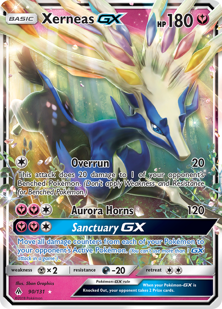 Pokemon | Xerneas GX (90/131) [Sun & Moon: Forbidden Light] | The Nerd Merchant