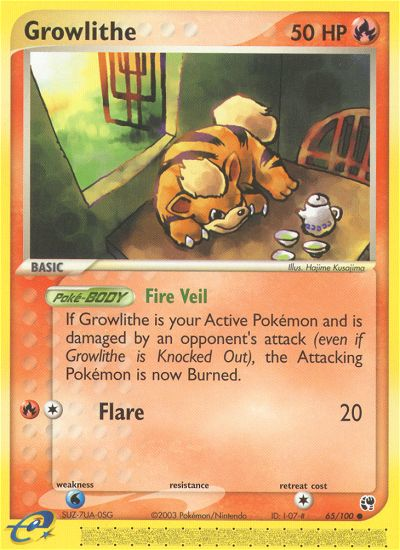 Pokemon | Growlithe (65/100) [EX: Sandstorm] | The Nerd Merchant