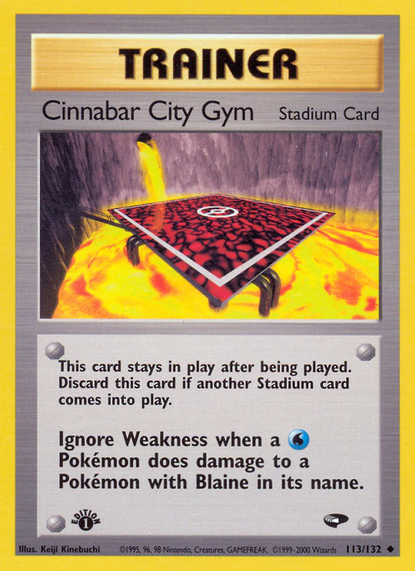 Pokemon | Cinnabar City Gym (113/132) [Gym Challenge 1st Edition] | The Nerd Merchant