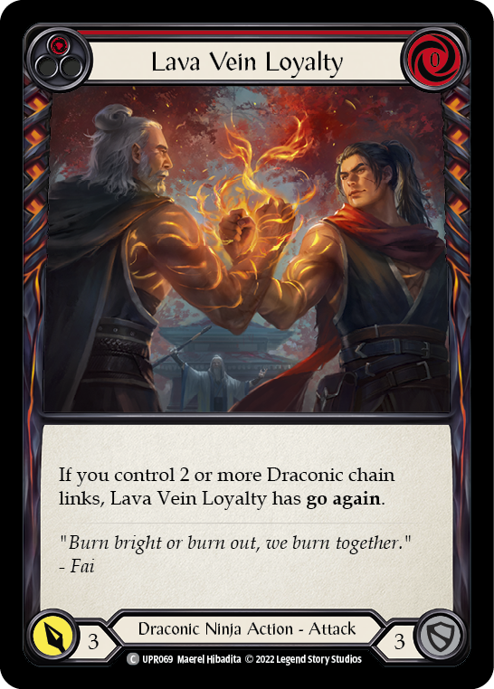 Flesh and Blood TCG | Lava Vein Loyalty (Red) [UPR069] (Uprising)  Rainbow Foil | The Nerd Merchant