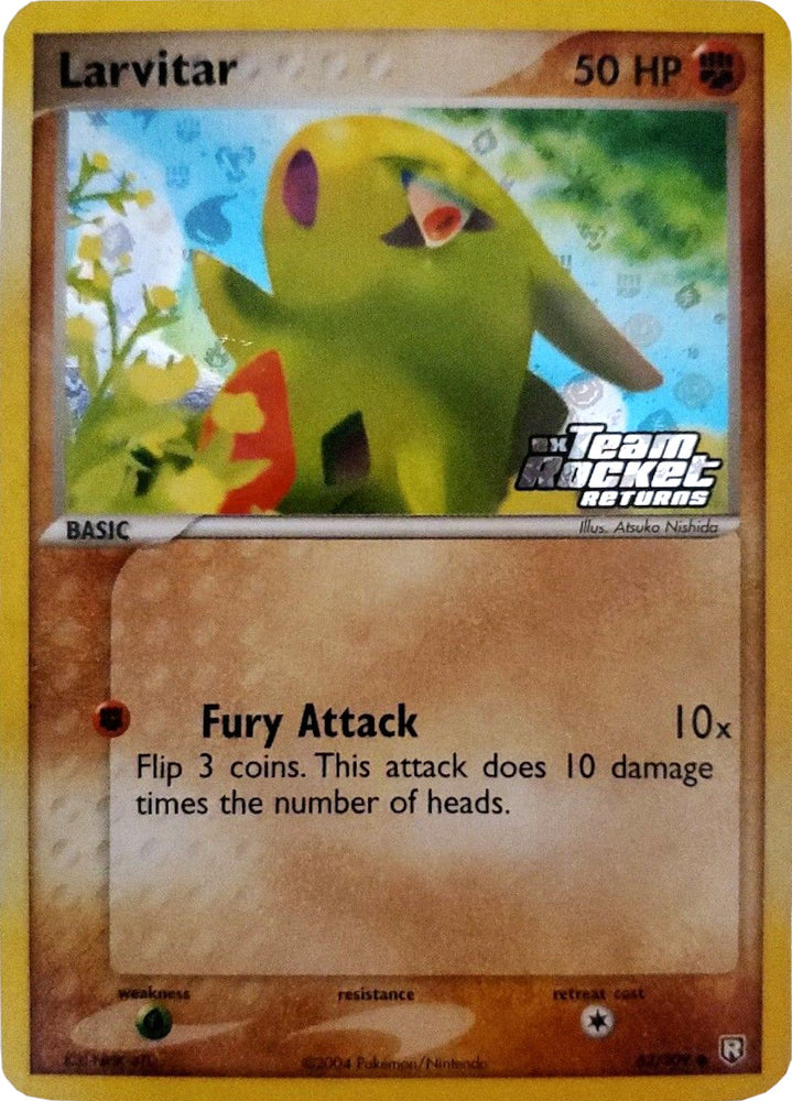 Pokemon | Larvitar (62/109) (Stamped) [EX: Team Rocket Returns] | The Nerd Merchant