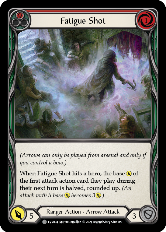 Flesh and Blood TCG | Fatigue Shot (Red) [EVR094] (Everfest)  1st Edition Rainbow Foil | The Nerd Merchant