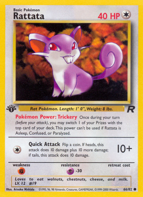 Pokemon | Rattata (66/82) [Team Rocket 1st Edition] | The Nerd Merchant