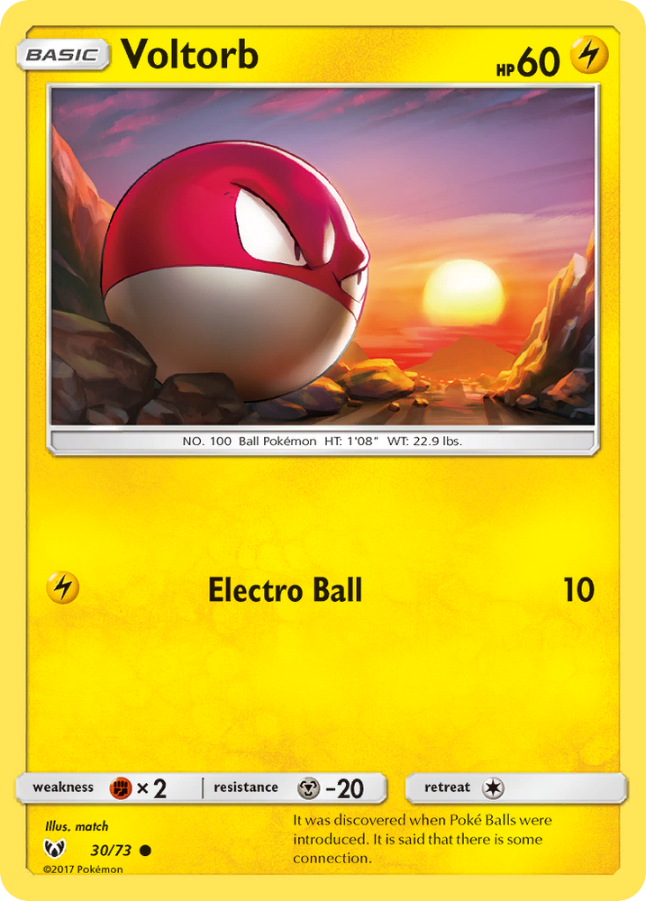 Pokemon | Voltorb (30/73) [Sun & Moon: Shining Legends] | The Nerd Merchant