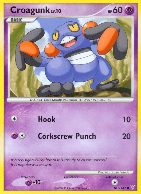 Pokemon | Croagunk (101/147) [Platinum: Supreme Victors] | The Nerd Merchant