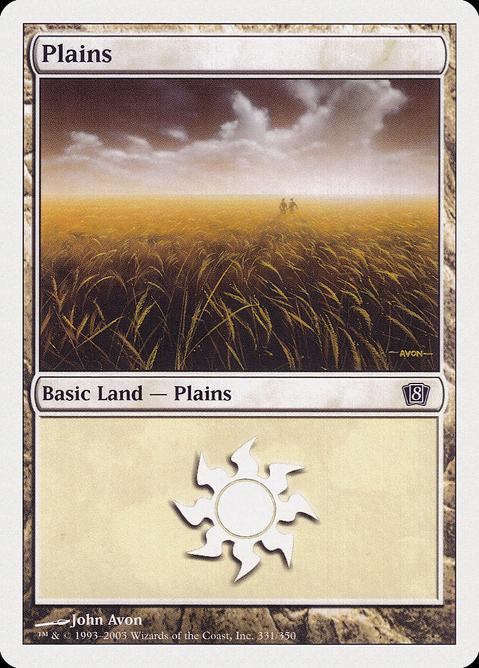Magic | Plains (331) [Eighth Edition] | The Nerd Merchant
