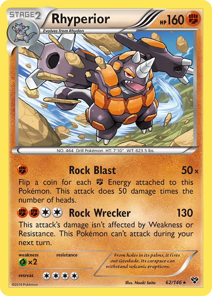 Pokemon | Rhyperior (62/146) [XY: Base Set] | The Nerd Merchant