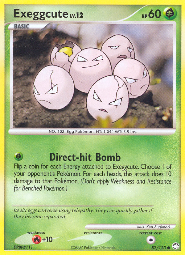 Pokemon | Exeggcute (82/123) [Diamond & Pearl: Mysterious Treasures] | The Nerd Merchant