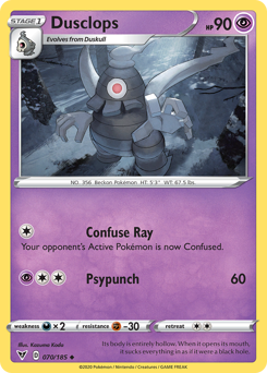 Pokemon | Dusclops (070/185) [Sword & Shield: Vivid Voltage] | The Nerd Merchant