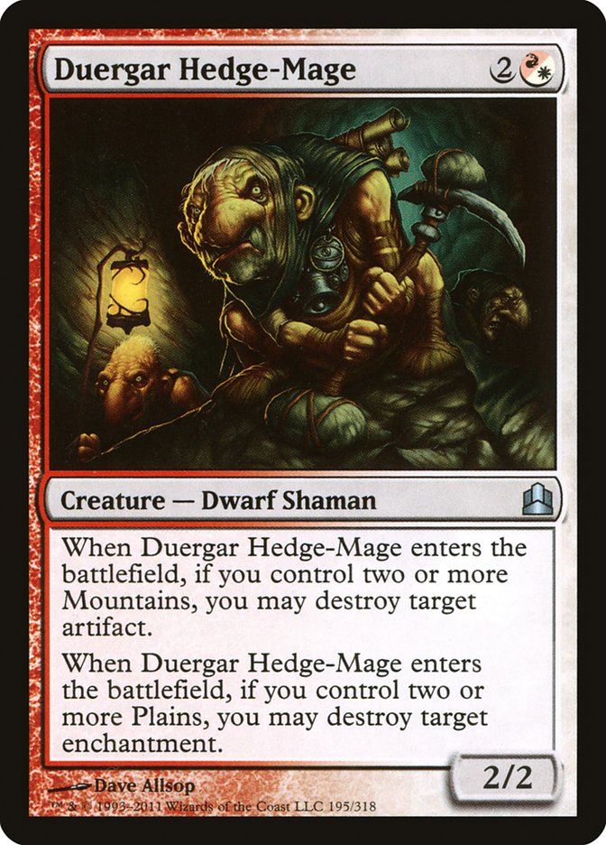 Magic | Duergar Hedge-Mage [Commander 2011] | The Nerd Merchant