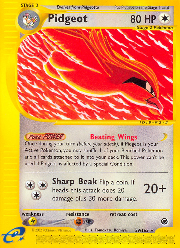 Pokemon | Pidgeot (59/165) [Expedition: Base Set] | The Nerd Merchant