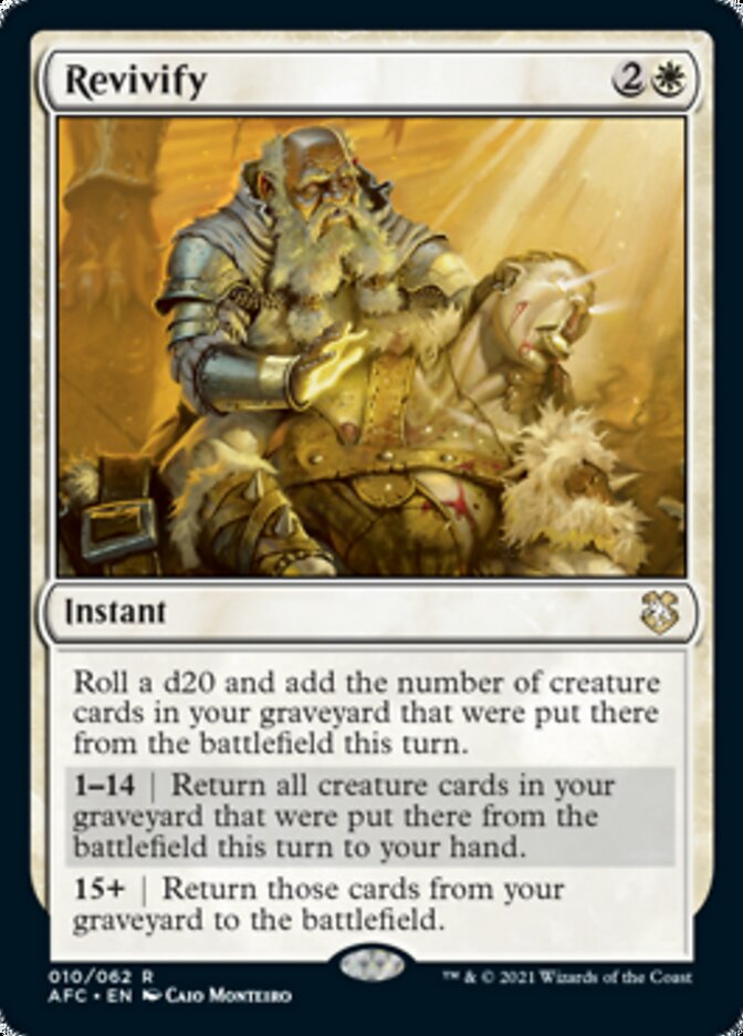 Magic | Revivify [Dungeons & Dragons: Adventures in the Forgotten Realms Commander] | The Nerd Merchant