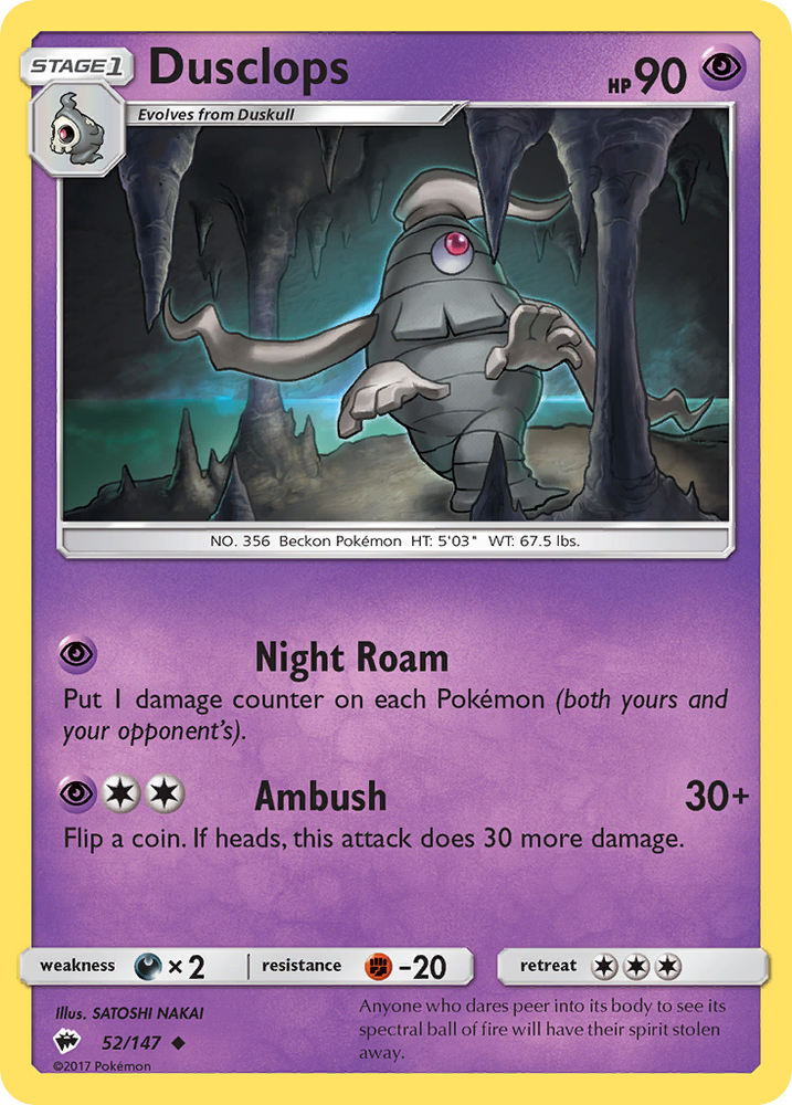 Pokemon | Dusclops (52/147) [Sun & Moon: Burning Shadows] | The Nerd Merchant