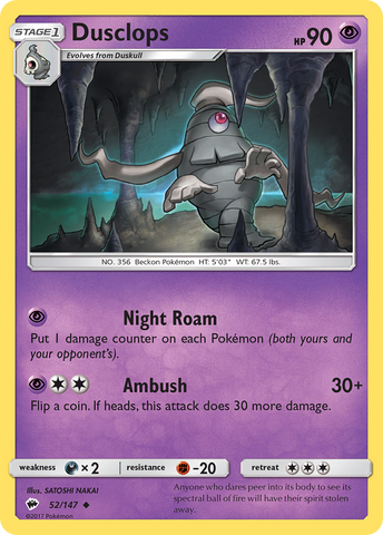 Pokemon | Dusclops (52/147) [Sun & Moon: Burning Shadows] | The Nerd Merchant