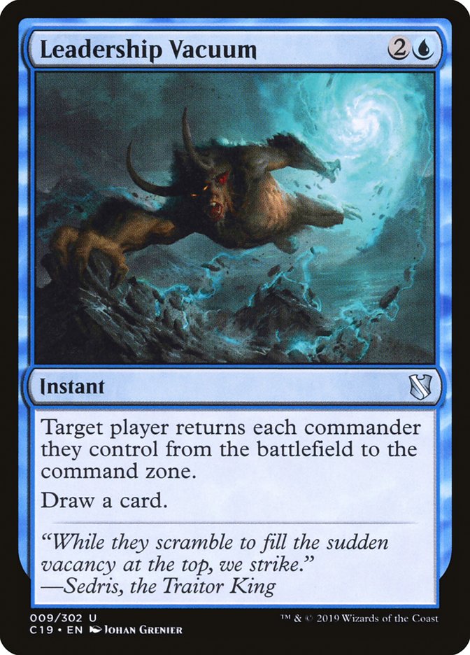 Magic | Leadership Vacuum [Commander 2019] | The Nerd Merchant