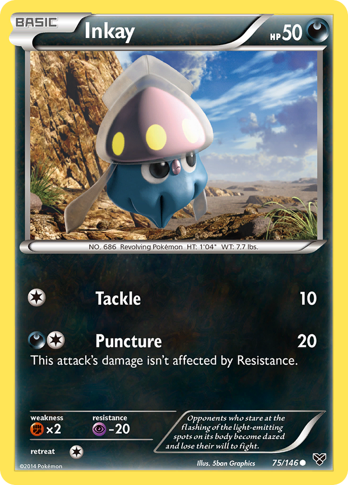 Pokemon | Inkay (75/146) [XY: Base Set] | The Nerd Merchant