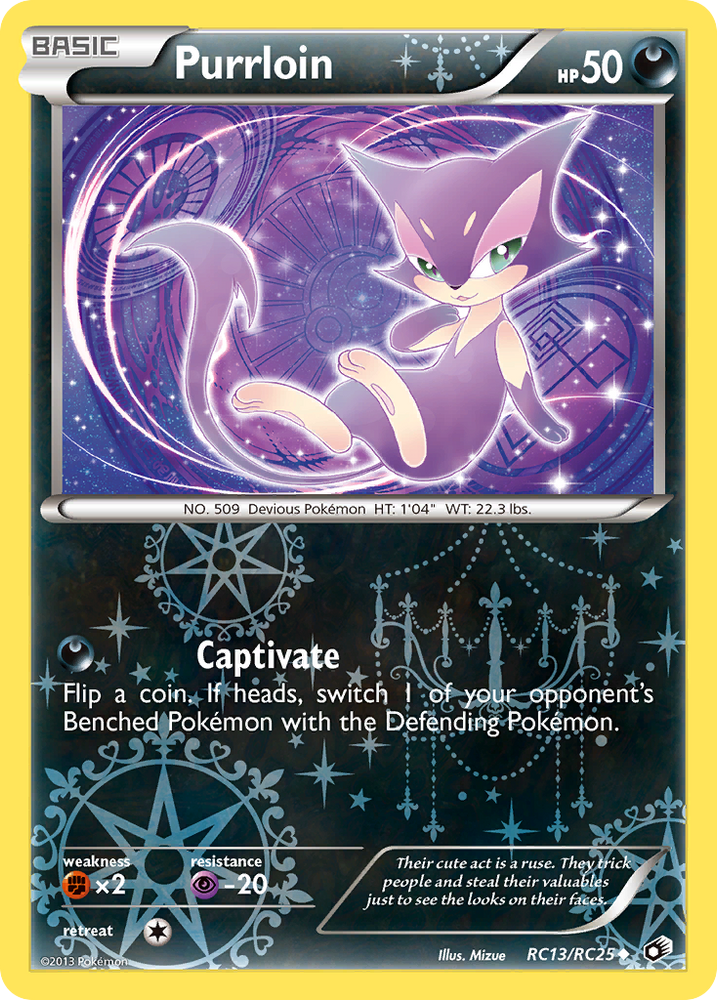 Pokemon | Purrloin (RC13/RC25) [Black & White: Legendary Treasures] | The Nerd Merchant