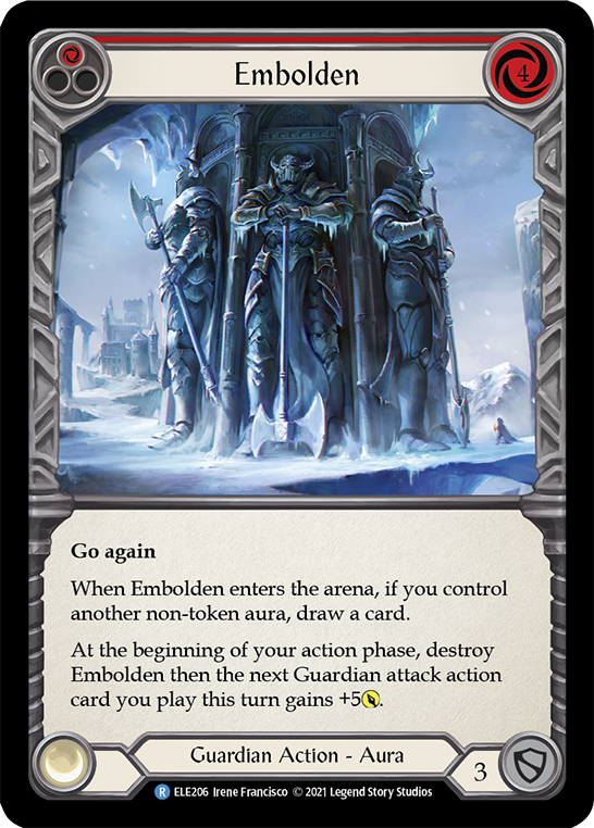 Flesh and Blood TCG | Embolden (Red) [ELE206] (Tales of Aria)  1st Edition Normal | The Nerd Merchant