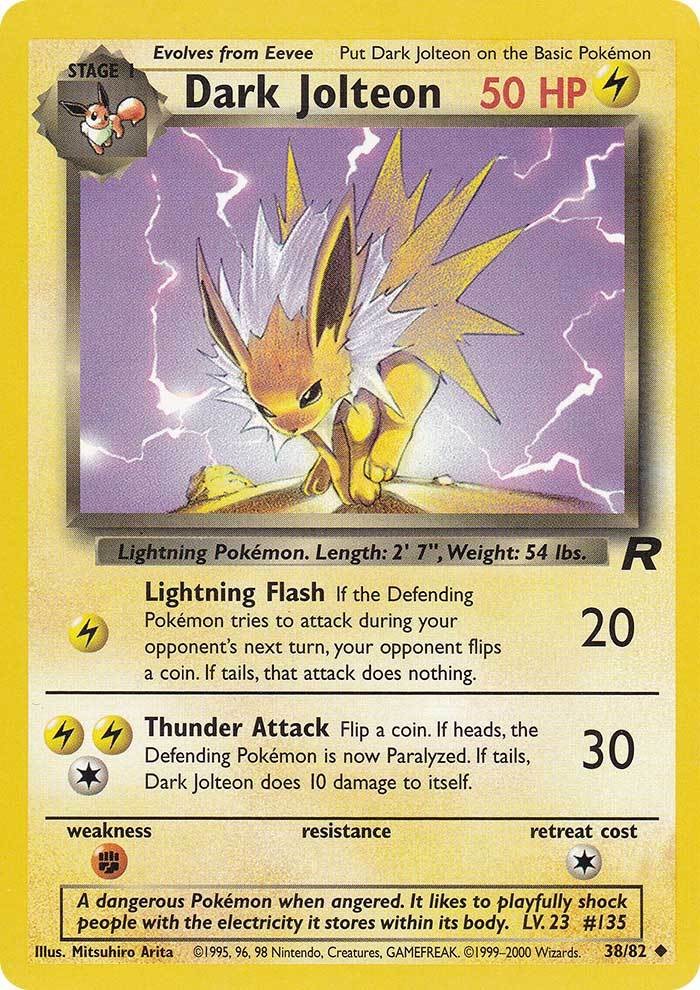 Pokemon | Dark Jolteon (38/82) [Team Rocket Unlimited] | The Nerd Merchant